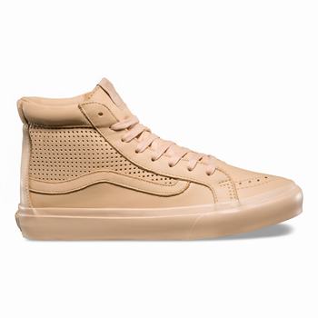 Vans Square Perf Sk8-Hi Slim Cutout - Naisten Korkeavartiset tennarit - Vaalean